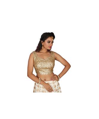 Off White Embroidered Net Readymade Lehenga Cholis 3