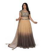 Gold Embroidered Net Readymade Lehenga Cholis