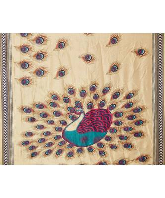 Combo of 3 Poly Silk Multicolor Printed Women's Saree/Sari With Blouse Piece 6