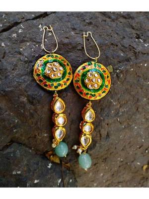 Green earrings 1