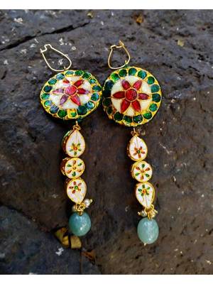 Green earrings 2