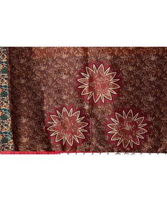 Combo of 3 Poly Silk Multicolor Printed Women's Saree/Sari With Blouse Piece 4