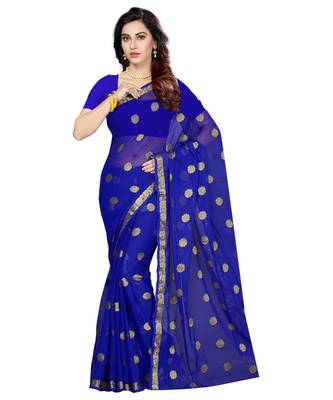 chiffon with Blouse Piece Saree (Pack of 2) (Combosr-2155_Multicolor_Free) 3