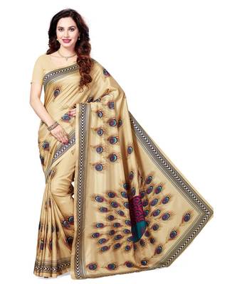 Combo of 3 Poly Silk Multicolor Printed Women's Saree/Sari With Blouse Piece 2