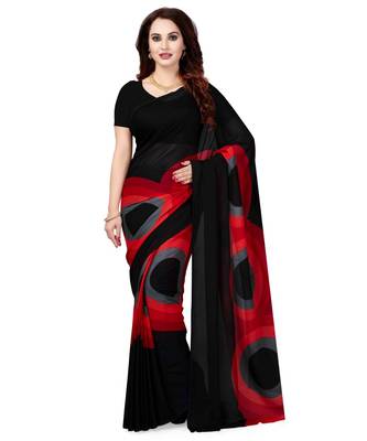 Combo Of 2 Poly Georgette Multicolor Printed Women's Saree 2