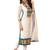 Shreeji Fashion White embroidered Chiffon unstitched salwar with dupatta