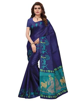 Combo Of 5 Poly Silk Multicolor Printed Women's Saree 2
