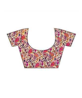 Combo of 3 Poly Silk Multicolor Printed Women's Saree/Sari With Blouse Piece 3
