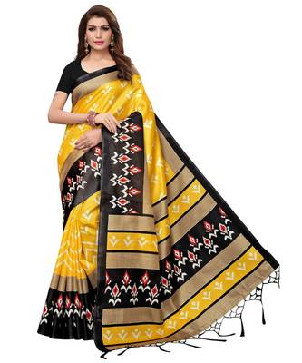 Combo Of 5 Poly Silk Multicolor Printed Women's Saree 2