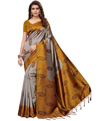 Combo Of 5 Poly Silk Multicolor Printed Women's Saree 3