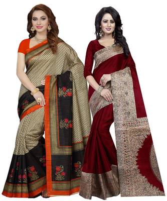 Women's Silk Saree With Blouse Piece (Combosr-5059_Multi-Coloured) 1