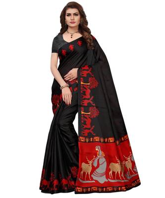 Combo Of 5 Poly Silk Multicolor Printed Women's Saree 2
