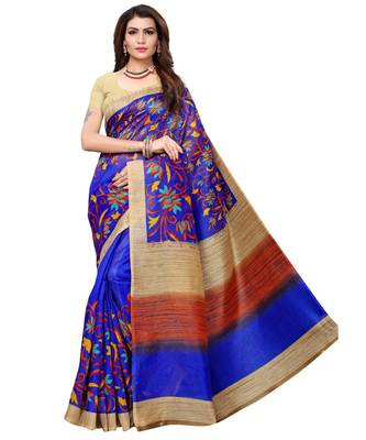 Combo of 5 Poly Silk Multicolor Printed Women's Saree 4