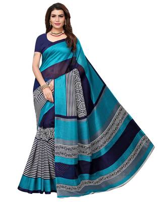 Combo of 5 Poly Silk Multicolor Printed Women's Saree 5