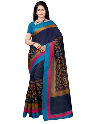 Combo of 5 Poly Silk Multicolor Printed Women's Saree 2