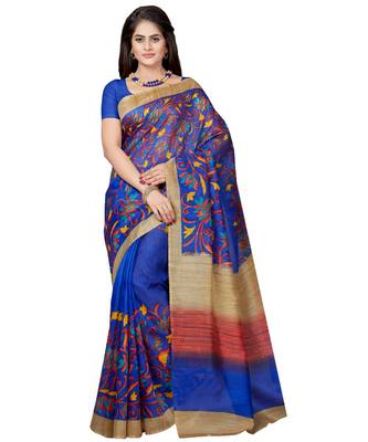 Combo of 5 Poly Silk Multicolor Printed Women's Saree 5