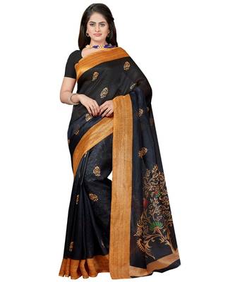 Combo of 5 Poly Silk Multicolor Printed Women's Saree 6