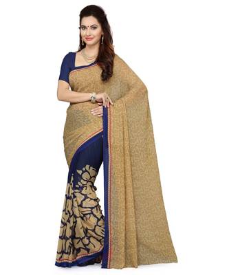 Combo of 5 Poly Georgette Multicolor Printed Women Saree 2