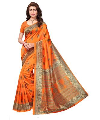 Combo of 5 Poly Silk Multicolor Printed Women's Saree. 2