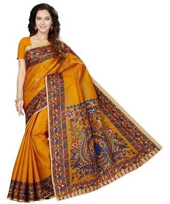 Combo of 5 Poly Silk Multicolor Printed Women's Saree. 3