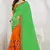 Green Embroidered Georgette Saree With Blouse