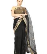 Black Kota Doria Gotta Patti Saree