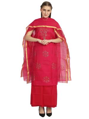 rose kota doria kota doria unstitched salwar with dupatta 1