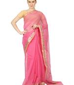Pink Kota Doria Gotta Patti Saree