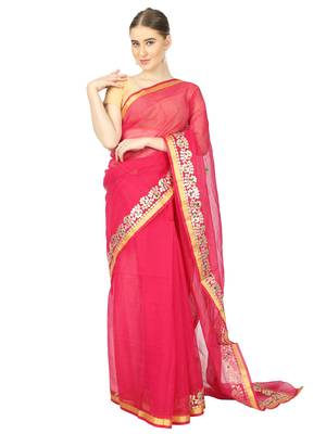 Rani Kota Doria Gotta Patti Saree 1