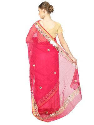 Rani Kota Doria Gotta Patti Saree 3