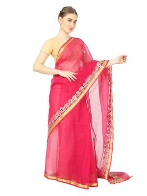 Rani Kota Doria Gotta Patti Saree 4