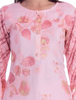 Pink printed Rayon kurta-sets 4