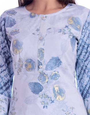 blue printed Rayon kurta-sets 4