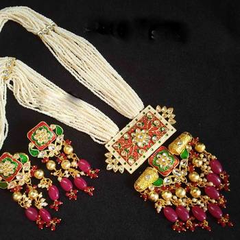 Royal Red Kundan Necklace Sets 1