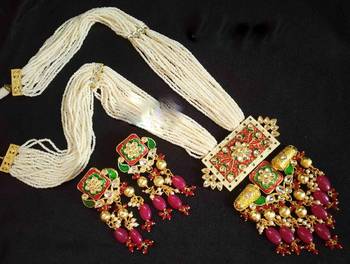 Royal Red Kundan Necklace Sets 2