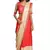 Peach Woven Silk Saree With Blouse