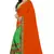 Orange Embroidered Georgette Saree With Blouse