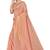 Light Pink Woven Banarasi Silk Saree With Blouse