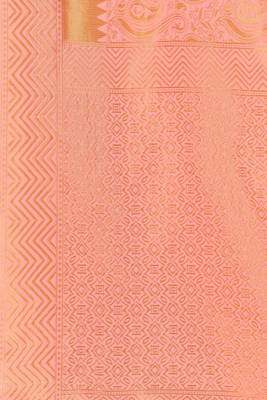 Light Pink Woven Banarasi Silk Saree With Blouse 4