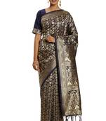 Red Woven  Art Silk Saree With Blouse