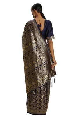 Red Woven  Art Silk Saree With Blouse 2