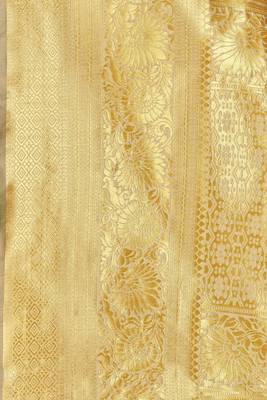 Beige Woven  Art Silk Saree With Blouse 4