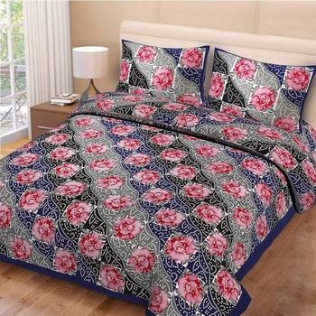 Multicolor Cotton Double Bedsheets 1