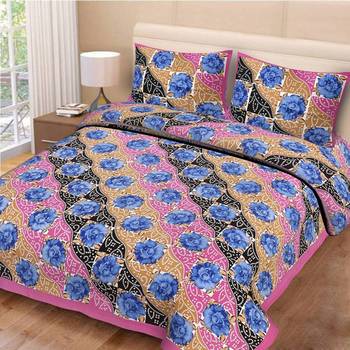 Multicolor Cotton Double Bedsheets 1