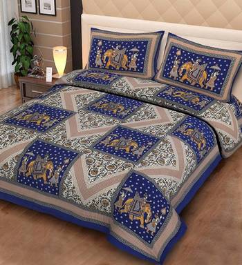 Multicolor Cotton Double Bedsheets 1