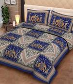 Multicolor Cotton Double Bedsheets
