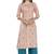 Women pink printed viscose kurti