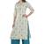 Women green printed viscose kurti