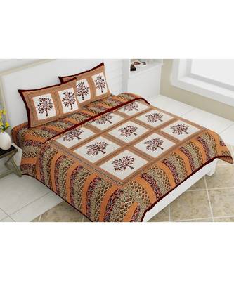 Multicolor Cotton Double Bedsheets 1