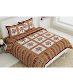 Multicolor Cotton Double Bedsheets